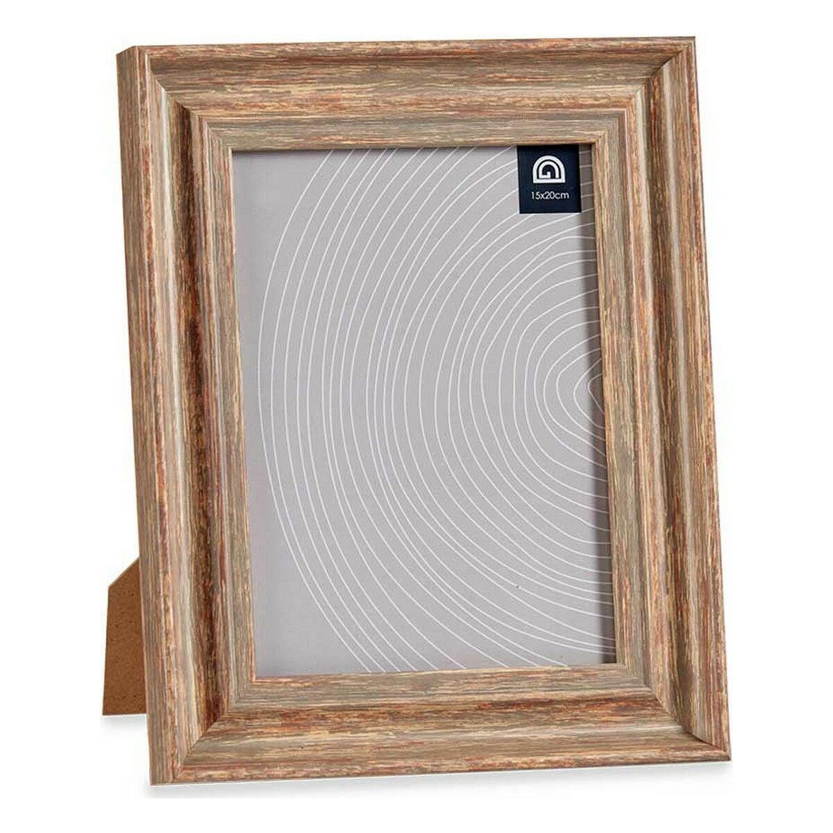 Fotoram 21 x 2 x 26 cm Glas Trä Brun Koppar Plast (6 antal) - 2