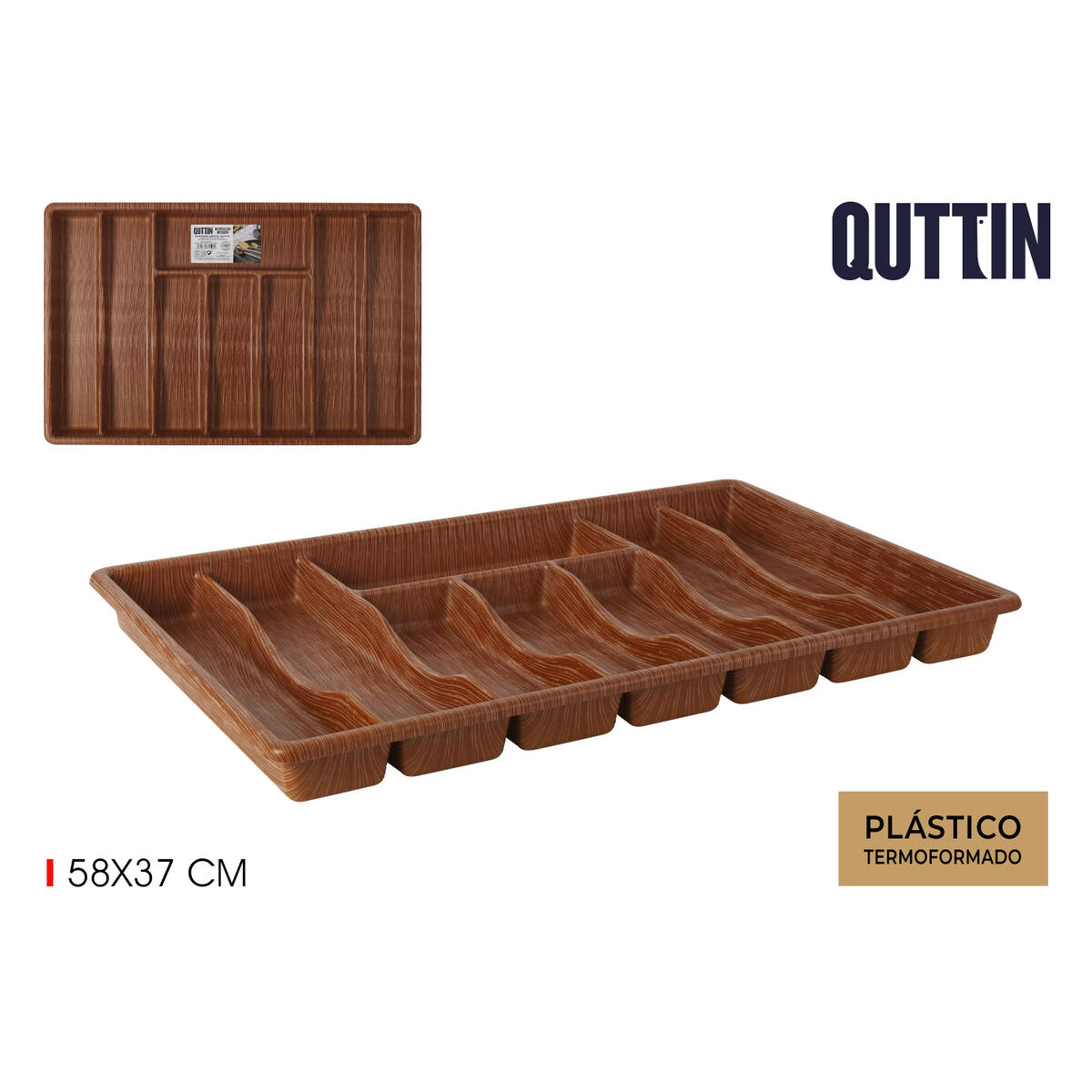 Besticks-sortering Quttin 59 x 38 cm Termoplast