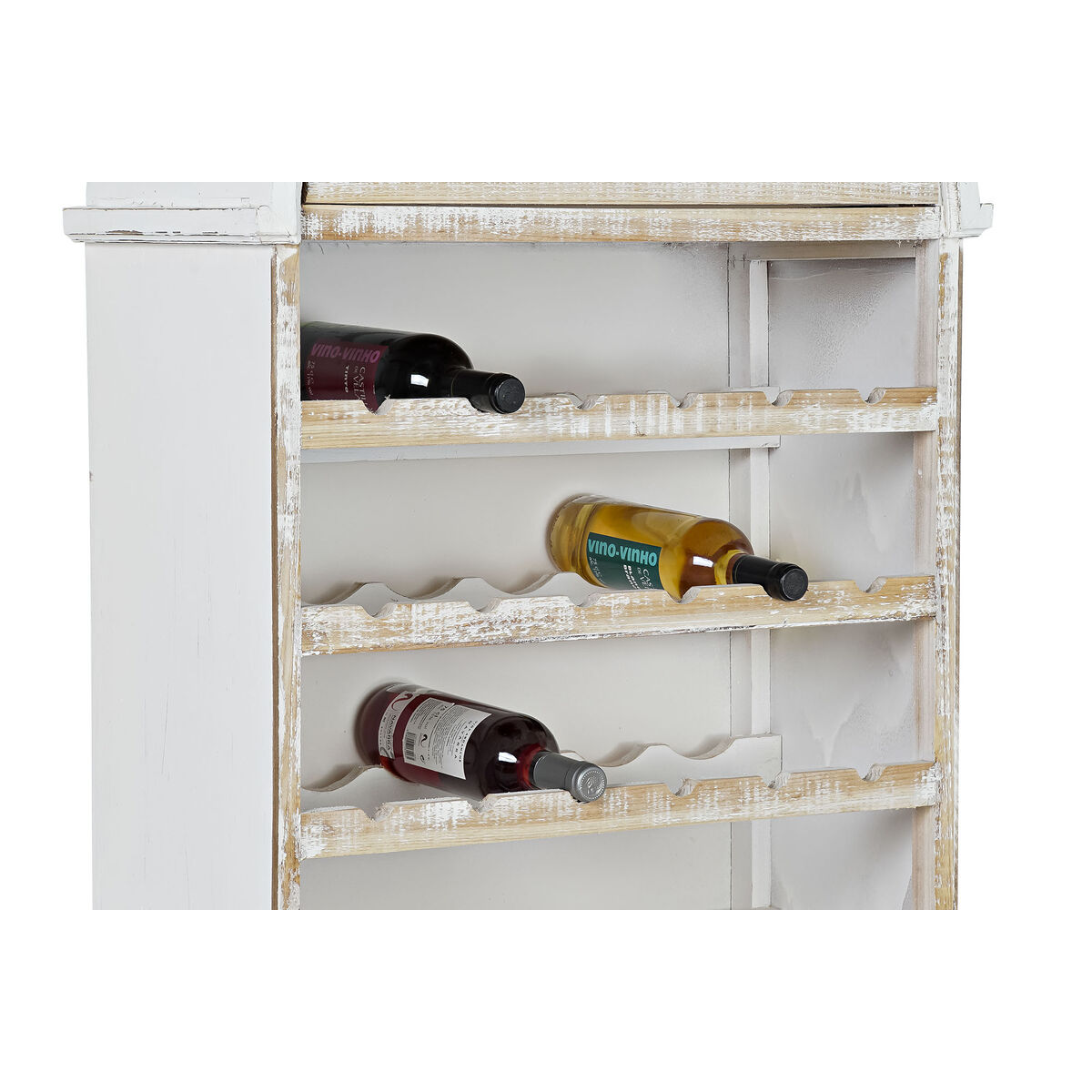 Flaskställ DKD Home Decor Vit Brun Trä 65 x 30 x 123 cm - 7