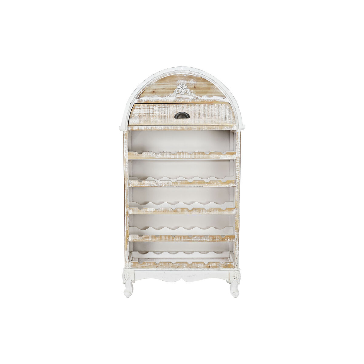 Flaskställ DKD Home Decor Vit Brun Trä 65 x 30 x 123 cm - 2