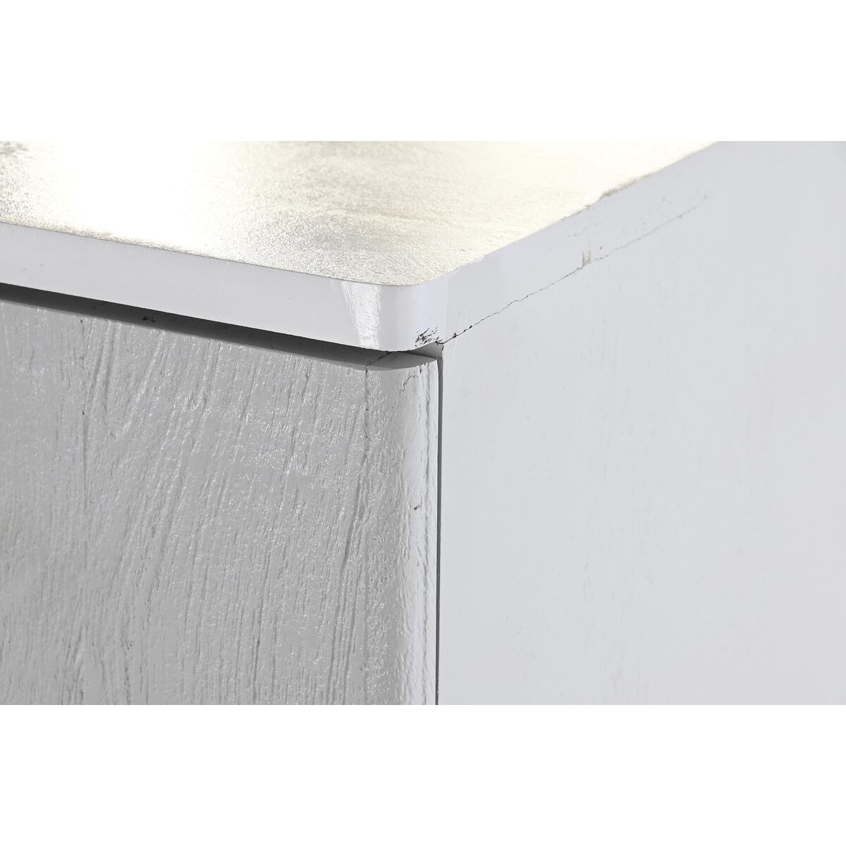 Avlastningsmöbler DKD Home Decor BAR Gyllene Vit Järn Mangoträ (85 x 45 x 110 cm) - 2