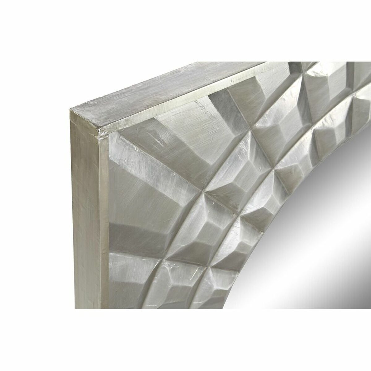 Väggspegel DKD Home Decor 154 x 4 x 92 cm Silvrig Trä Mangoträ Modern - 4