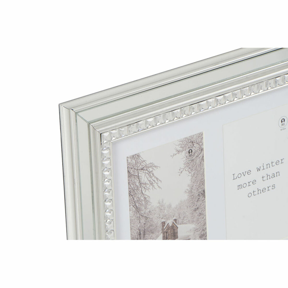 Fotoram DKD Home Decor Luxury Glas polystyren Gyllene Silvrig Traditionell 46,5 x 2 x 28,5 cm (2 antal) - 3