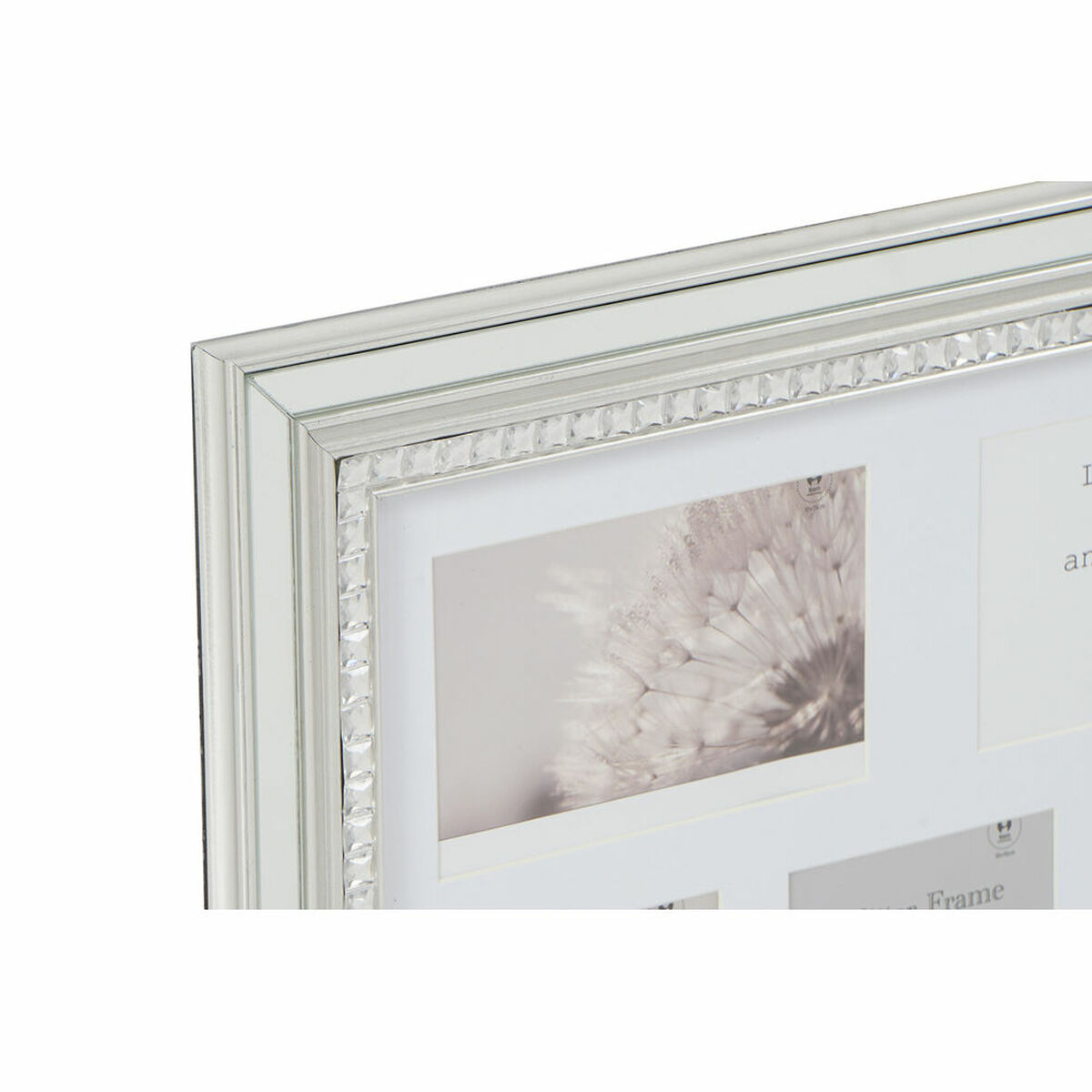 Fotoram DKD Home Decor Luxury 46,5 x 2 x 40 cm Glas Silvrig Gyllene polystyren Traditionell (2 antal) - 3
