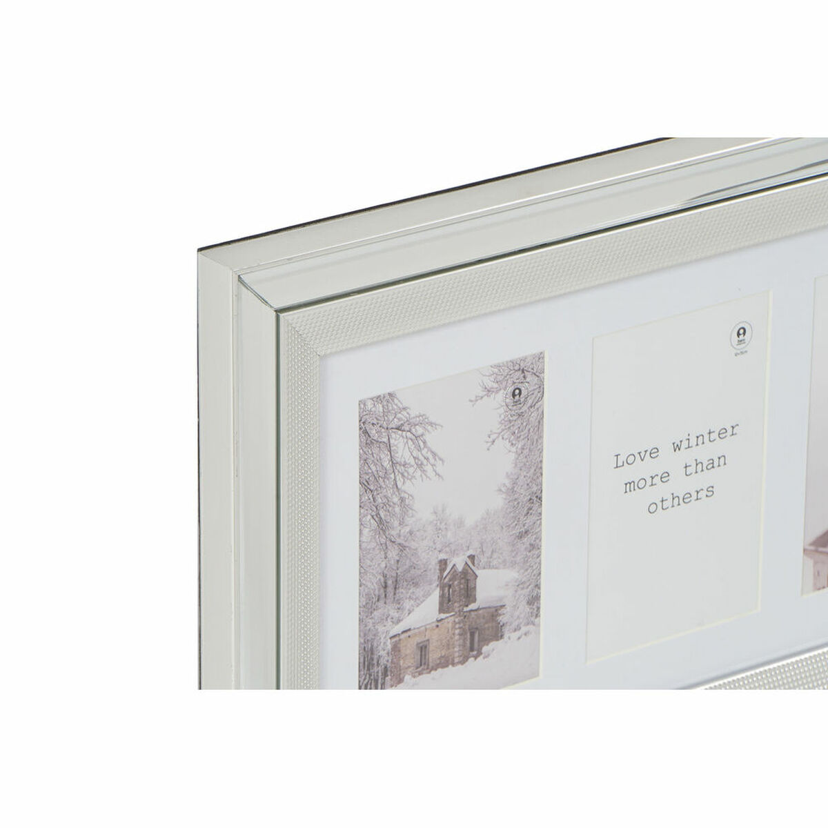 Fotoram DKD Home Decor Glas polystyren Gyllene Silvrig Traditionell 47 x 2 x 29 cm (2 antal) - 2