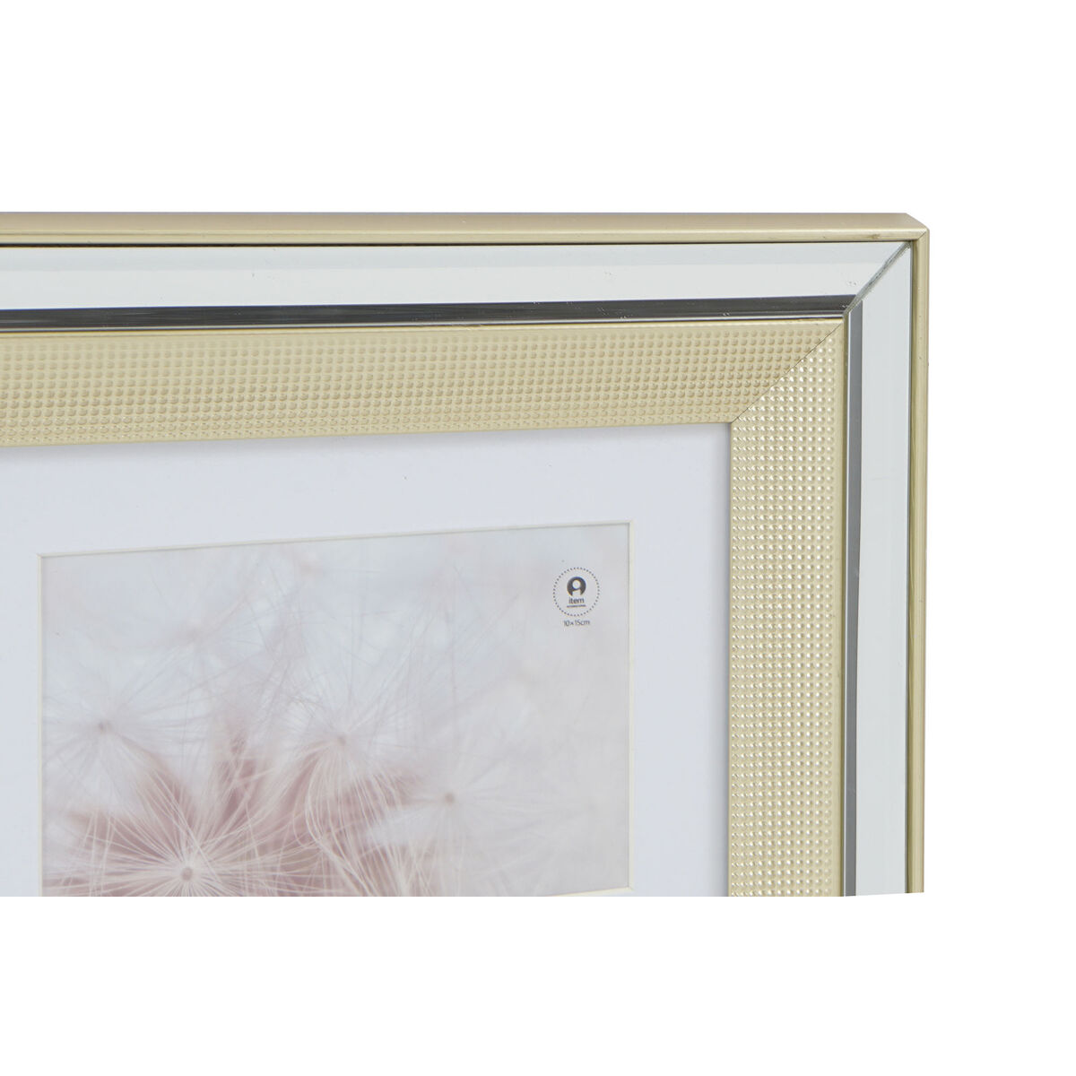 Fotoram DKD Home Decor Glas polystyren Gyllene Silvrig Traditionell 47 x 2 x 40 cm (2 antal) - 2