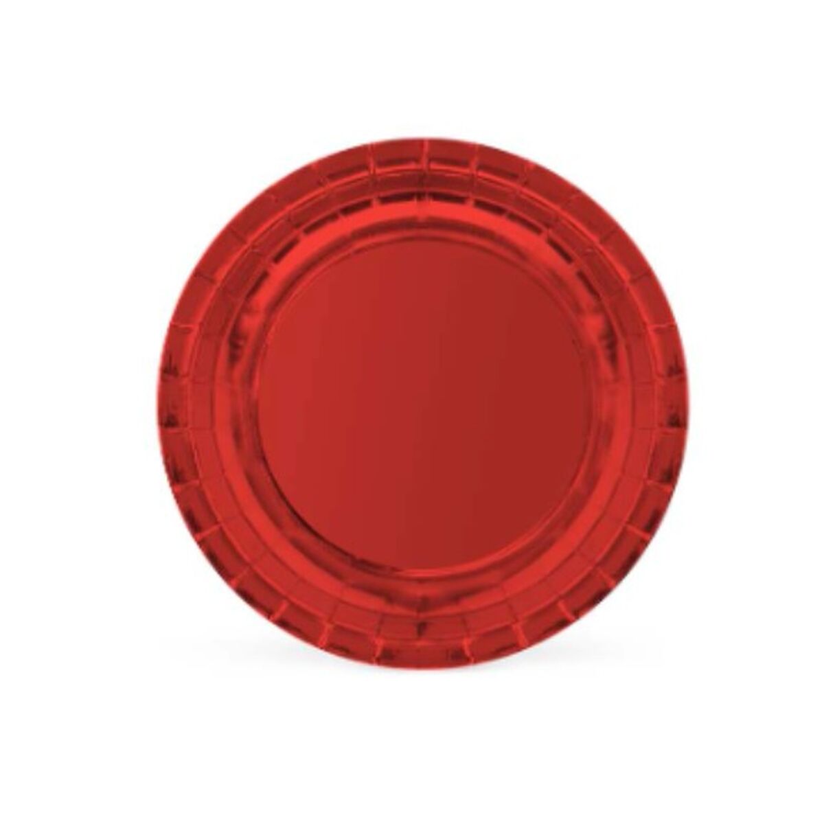 Tallriksset Algon Papp Engångsanvändning 20 cm Röd 10 antal
