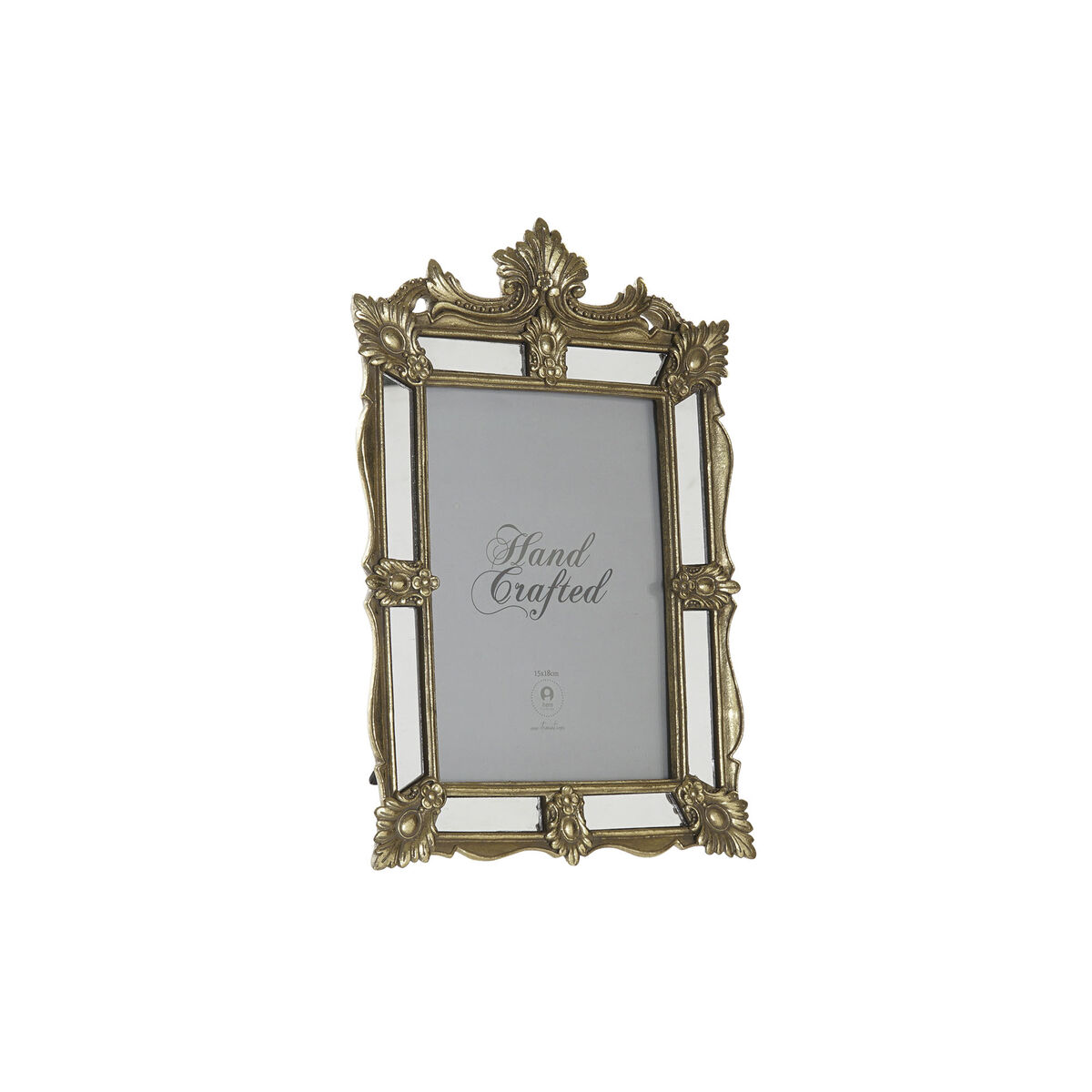 Fotoram DKD Home Decor Champagne Metall Harts Glas Speglar Shabby Chic 30 x 40 cm 18,7 x 2 x 27,7 cm