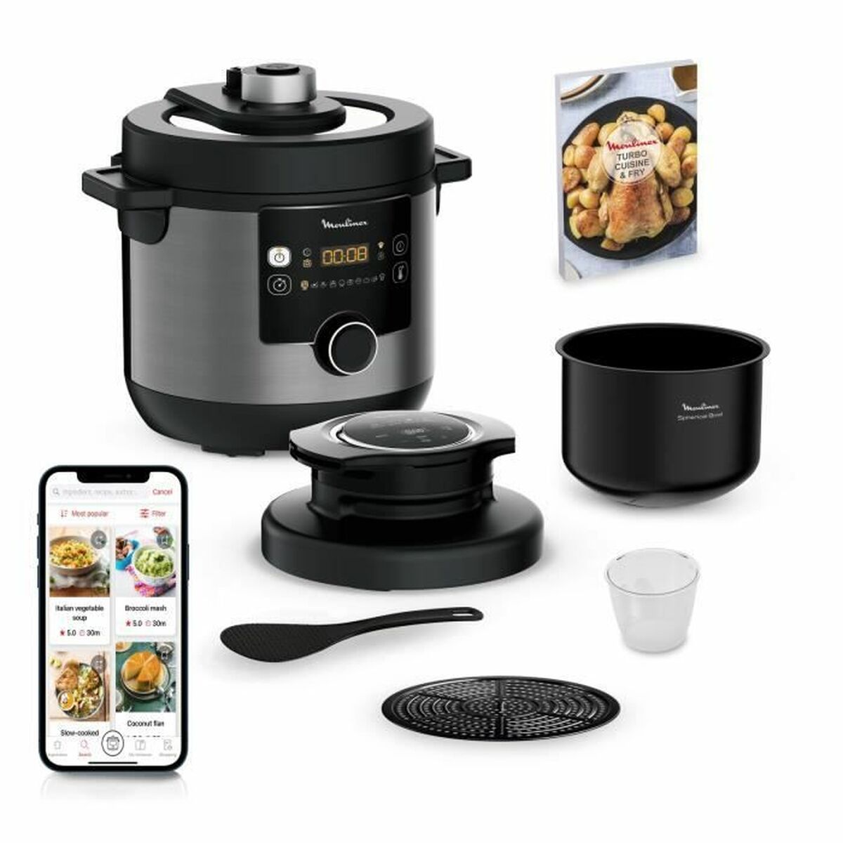 Oljefri Fritös Tefal YY4903FB 1450 W 7,6 L Svart
