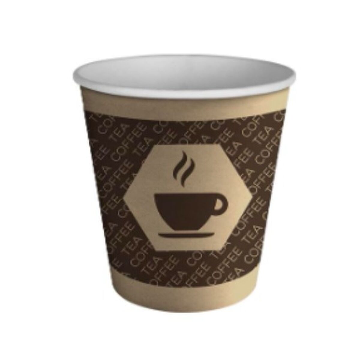 Glasset Algon Kaffe/ Café Papp Engångsanvändning 120 ml 100 antal