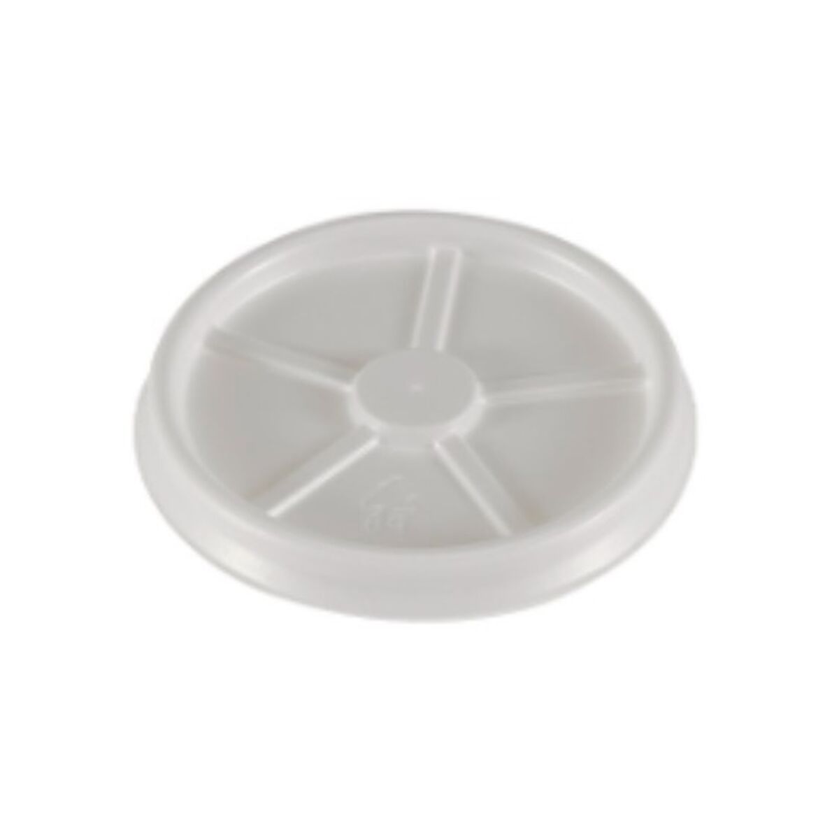 Set med lock för glas Algon Kaffe/ Café Plast Engångsanvändning 120 ml 100 antal