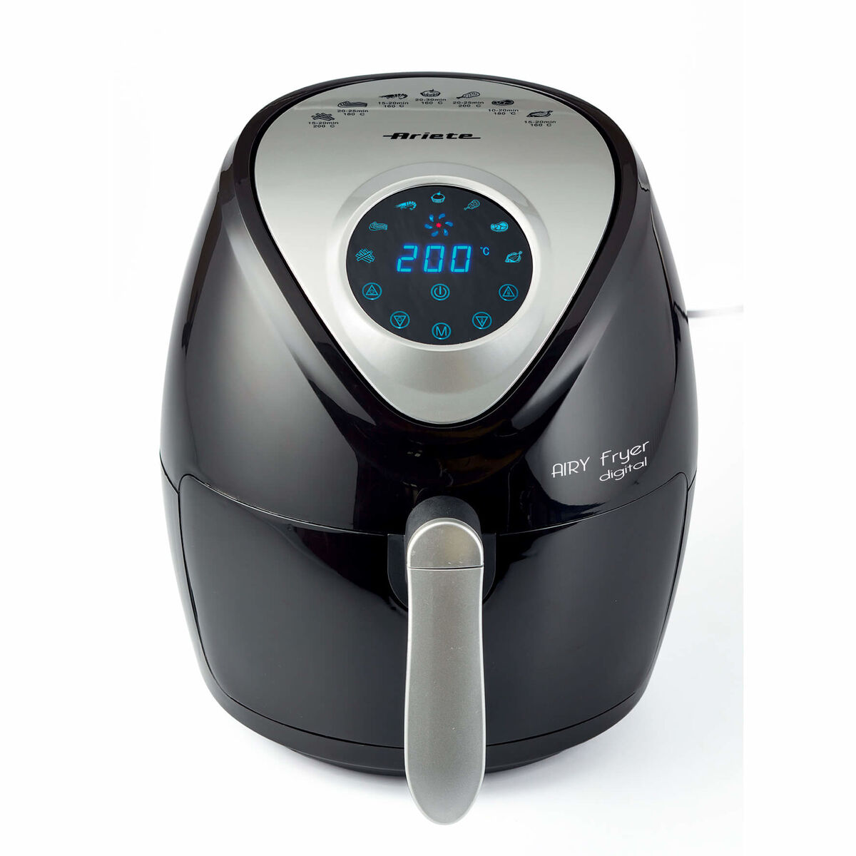 Oljefri Fritös Ariete Airy Fryer Digital 1300 W Svart/Silvrig 2,6 L