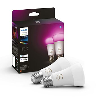 Smart-Lampa Philips Pack de 2 E27 Vit F 9 W E27 806 lm (6500 K)