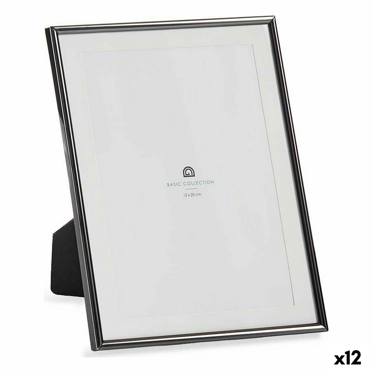 Fotoram Glas Svart Stål (12 antal)
