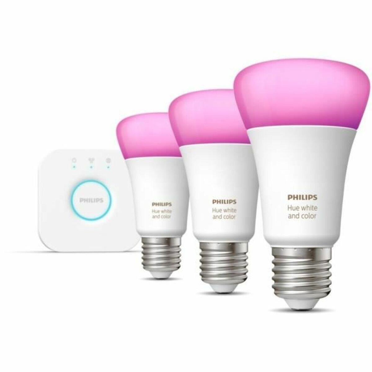 Smart-Lampa Philips Kit de inicio: 3 bombillas inteligentes E27 (1100) 9 W E27 6500 K 806 lm