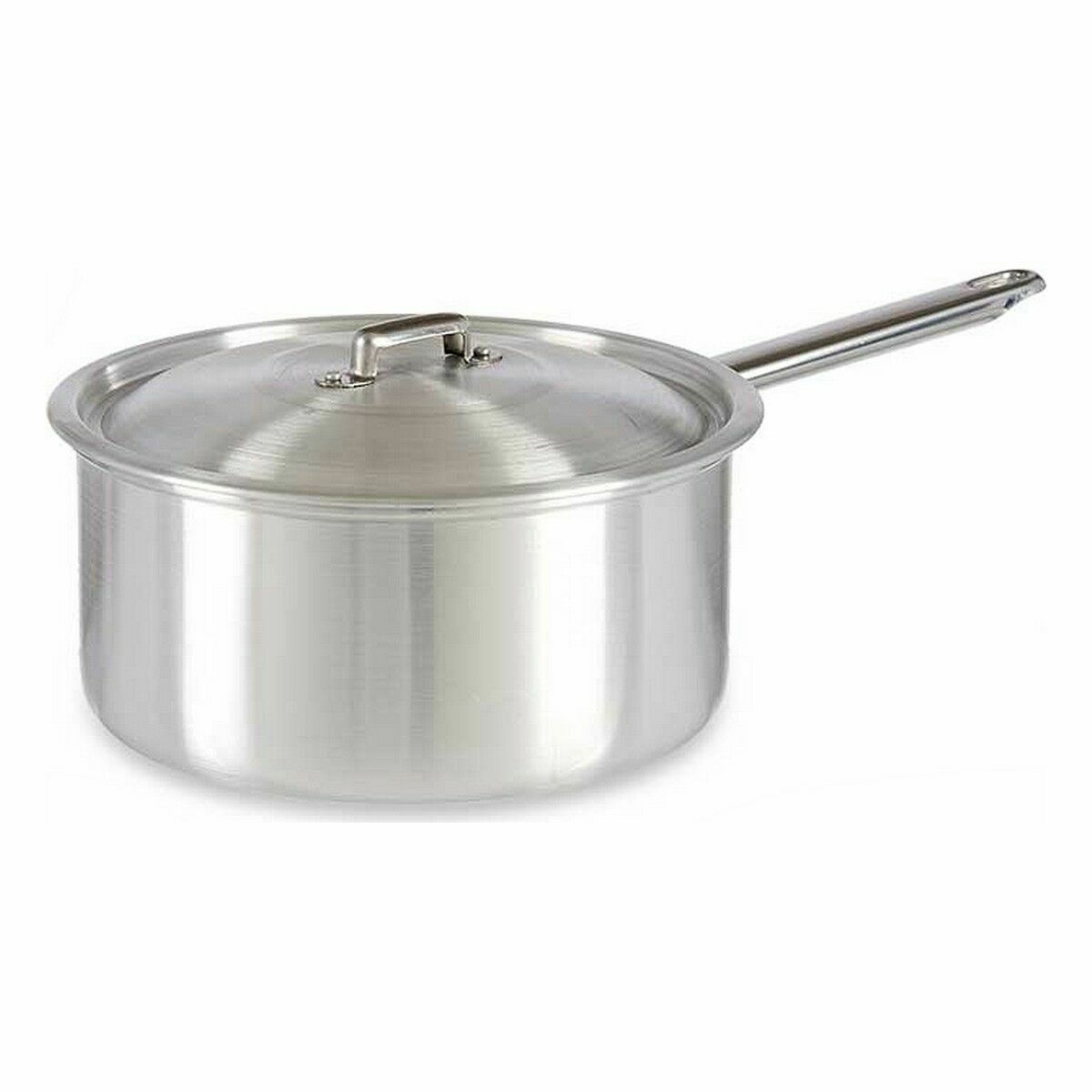 Kastrull med lock Ø 24 cm Silvrig Aluminium 5 L (10 antal) - 2