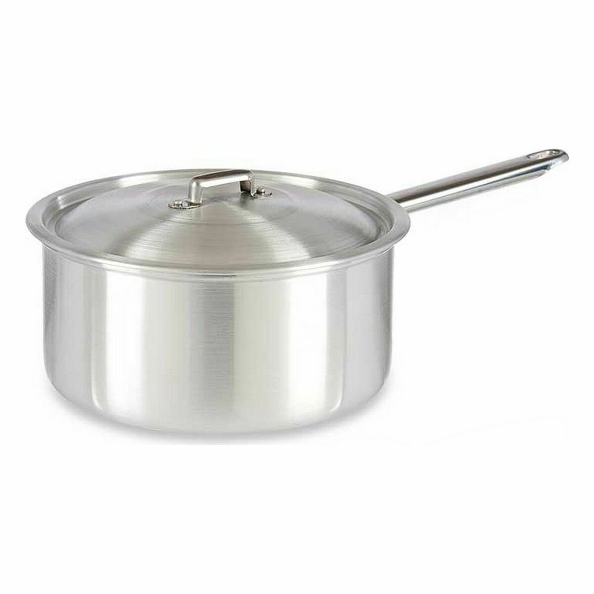 Kastrull med lock Silvrig Aluminium 4 L 24,5 x 12 x 41 cm (10 antal) - 2