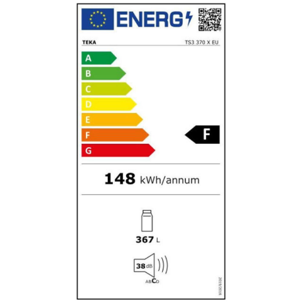 Kylskåp Teka TS3 370 Rostfritt stål - 2