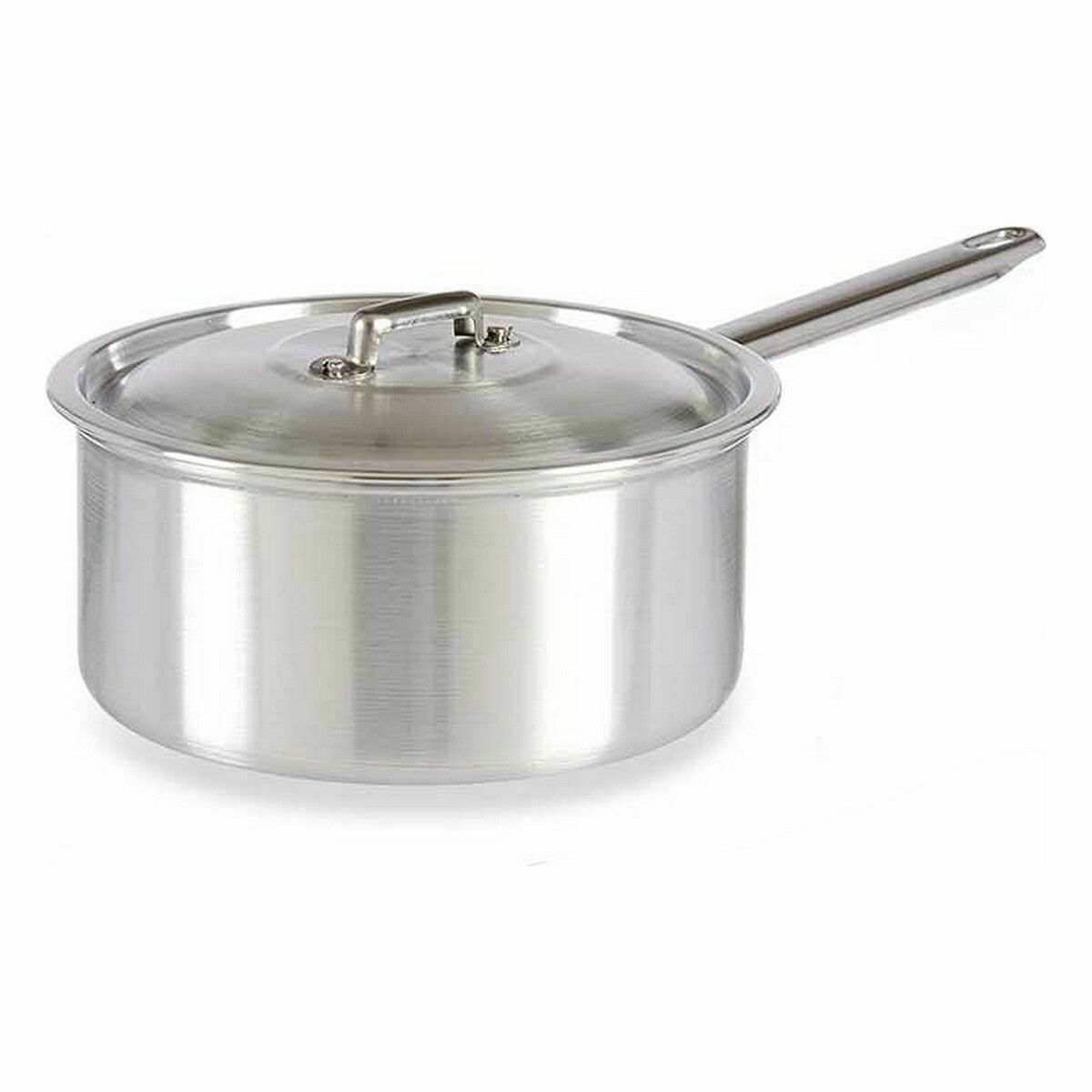 Kastrull med lock Silvrig Aluminium 3 L 22 x 12 x 38 cm (10 antal) - 2