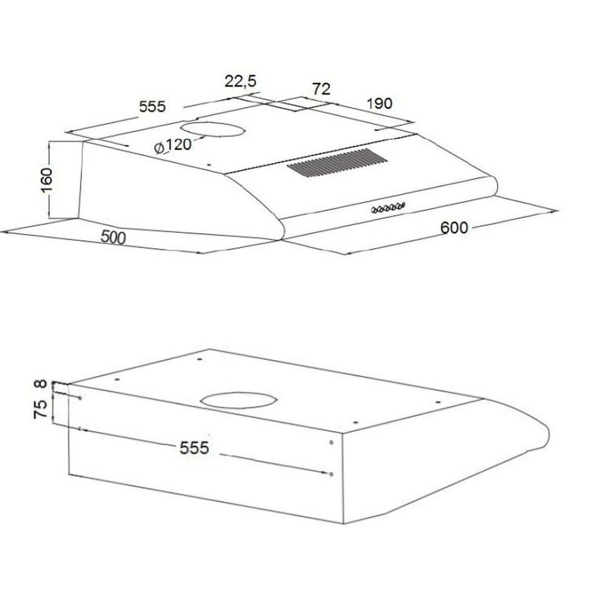Konventionell fläkt Akpo WK-7 P-3060 Stål - 2