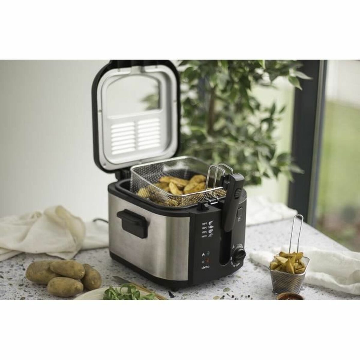 Fritös Livoo Doc237 1800 W 3 L Svart - 2