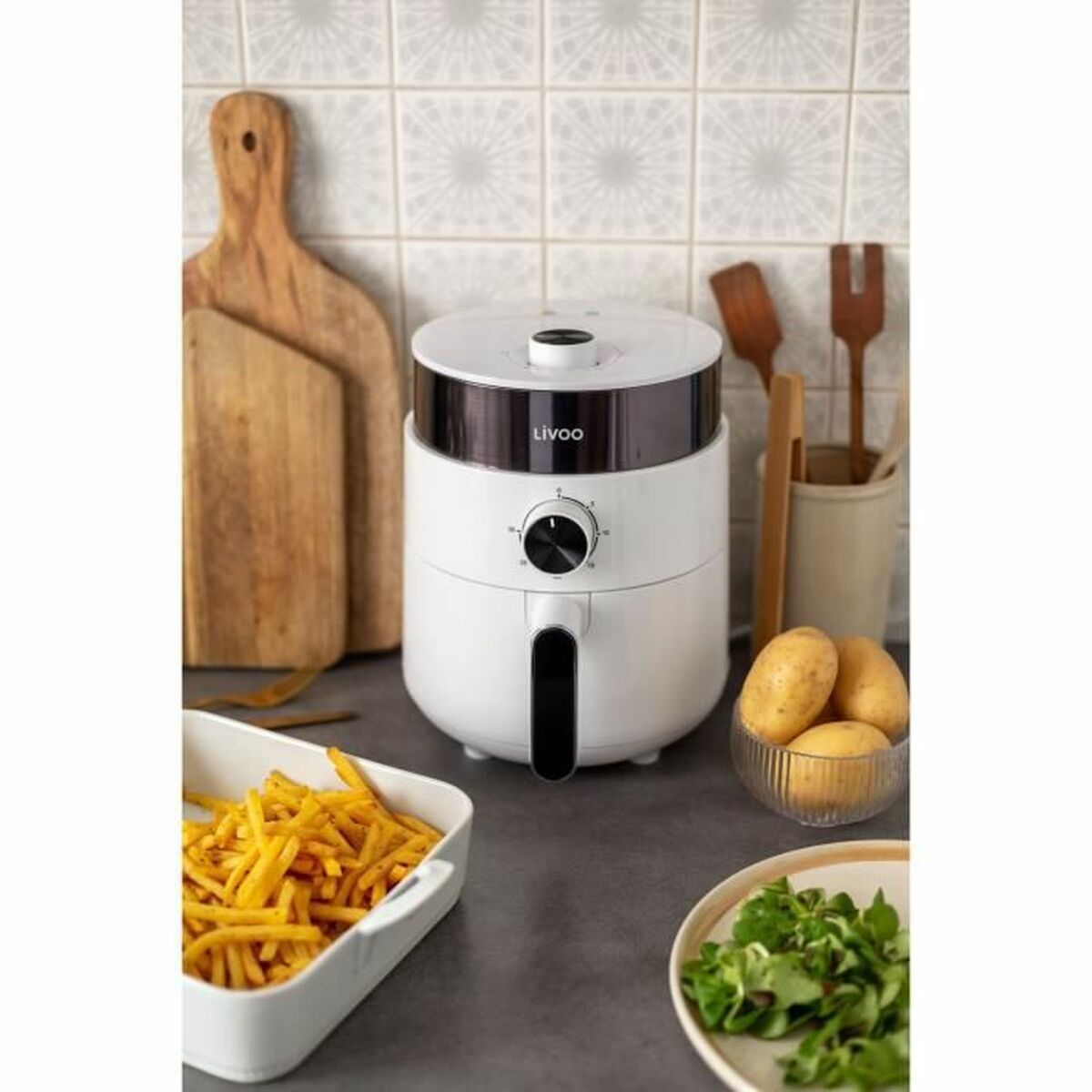Oljefri Fritös Livoo 1200 W 2,5 L Vit - 2