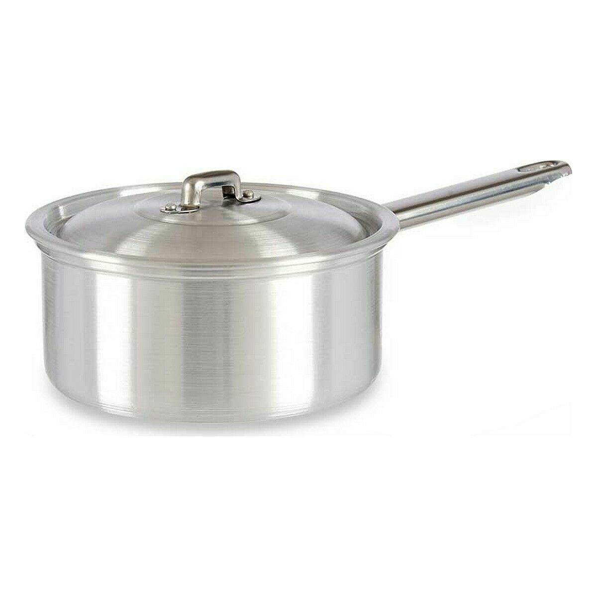 Kastrull med lock Ø 16 cm Silvrig Aluminium 1,5 L (10 antal) - 2