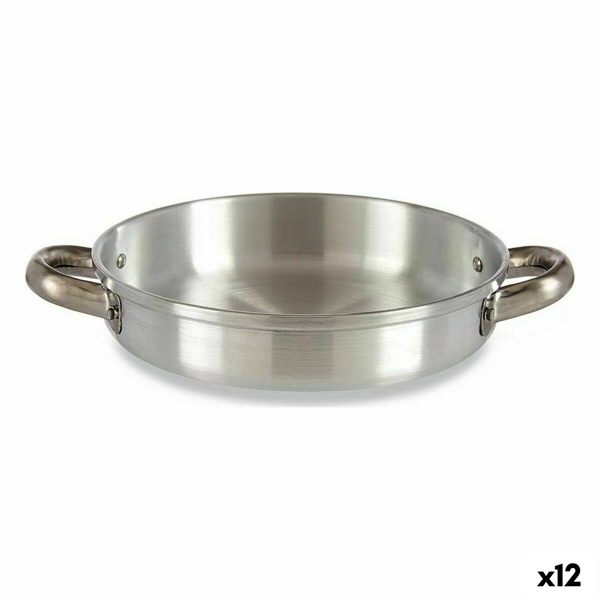 Stekpanna Ø 20 cm Silvrig Aluminium (12 antal)