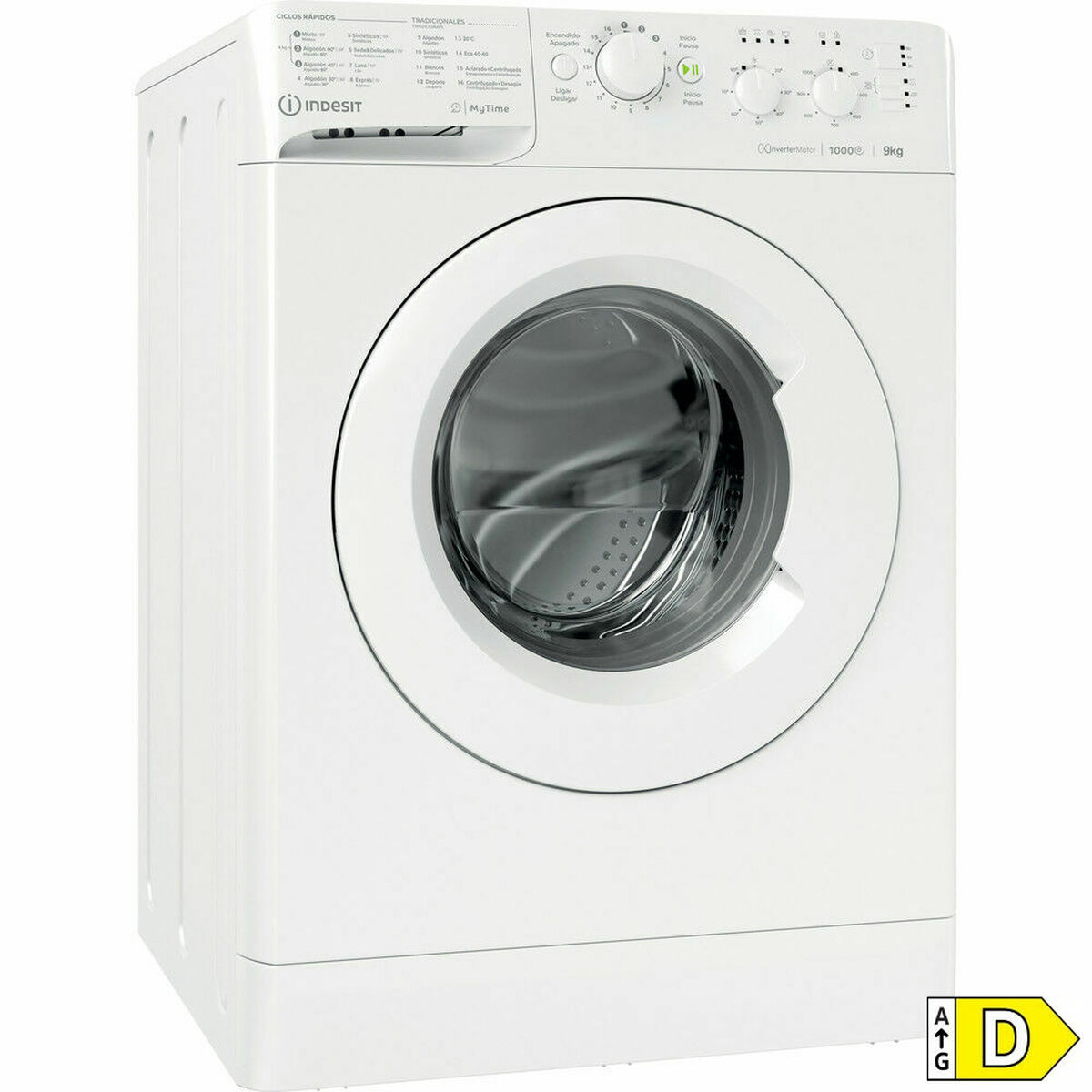 Tvättmaskin Indesit MTWC91083WSPT 1000 rpm Vit 9 kg - 6