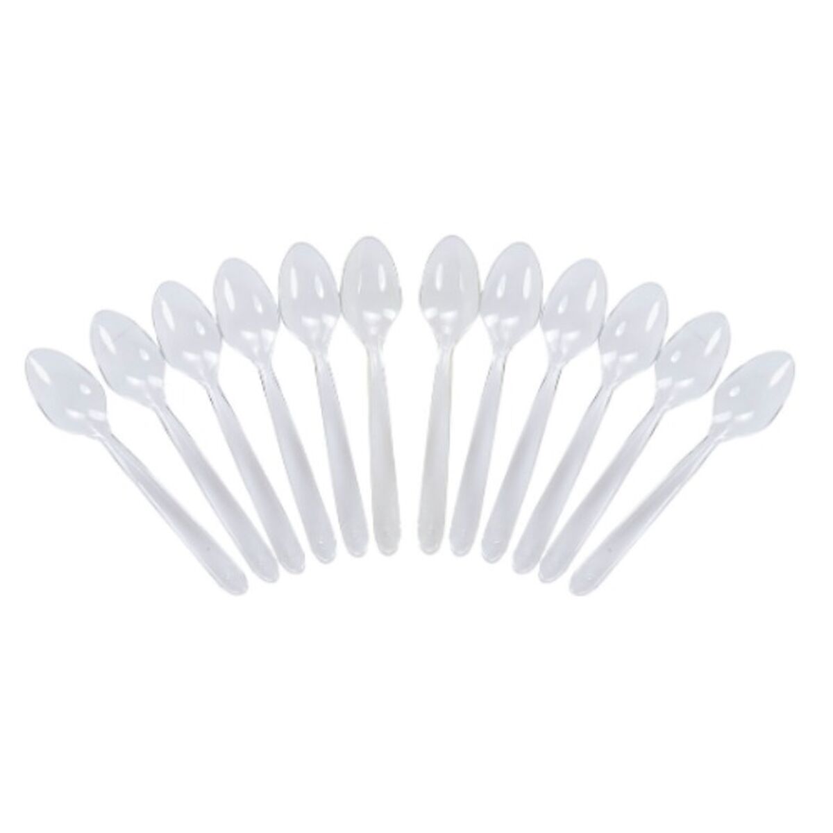 Reusable spoon set Algon Transparent 12 antal 18 cm