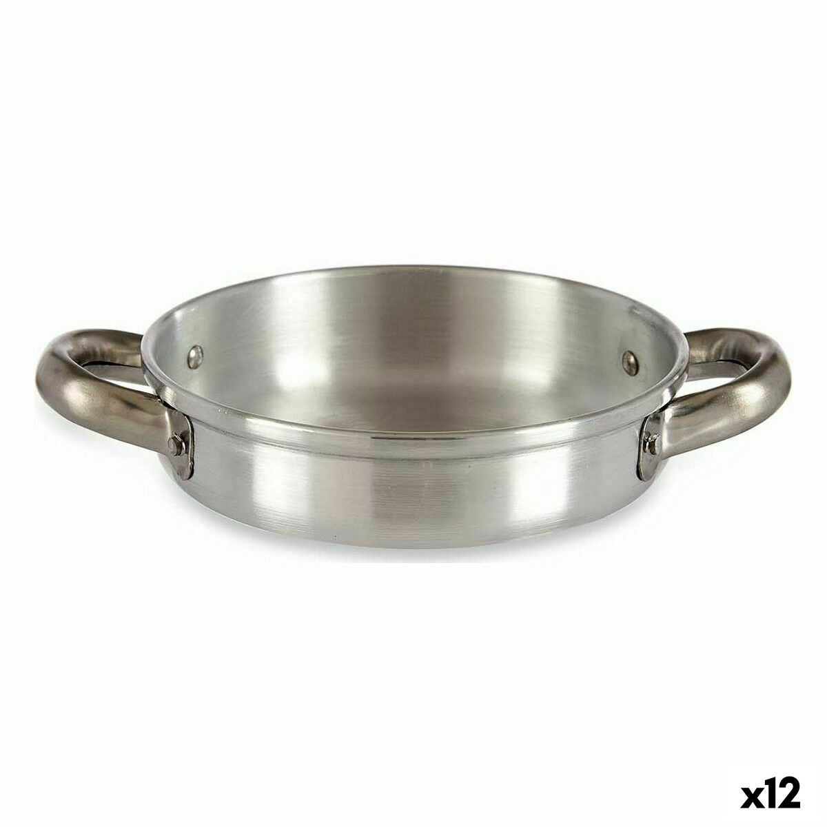 Stekpanna Silvrig Aluminium 17 x 4 x 23 cm (12 antal)