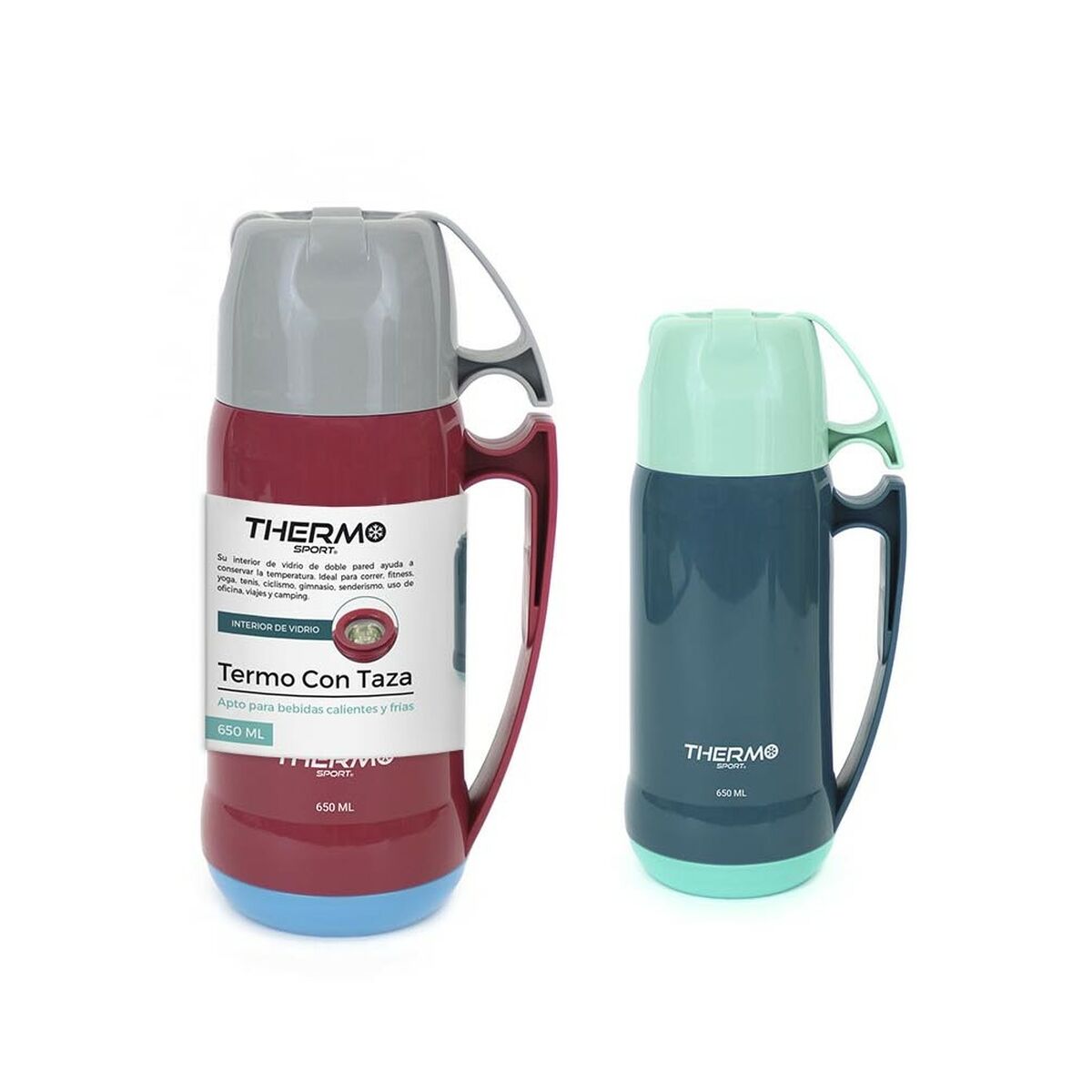 Resetermosflaska ThermoSport 650 ml Plast