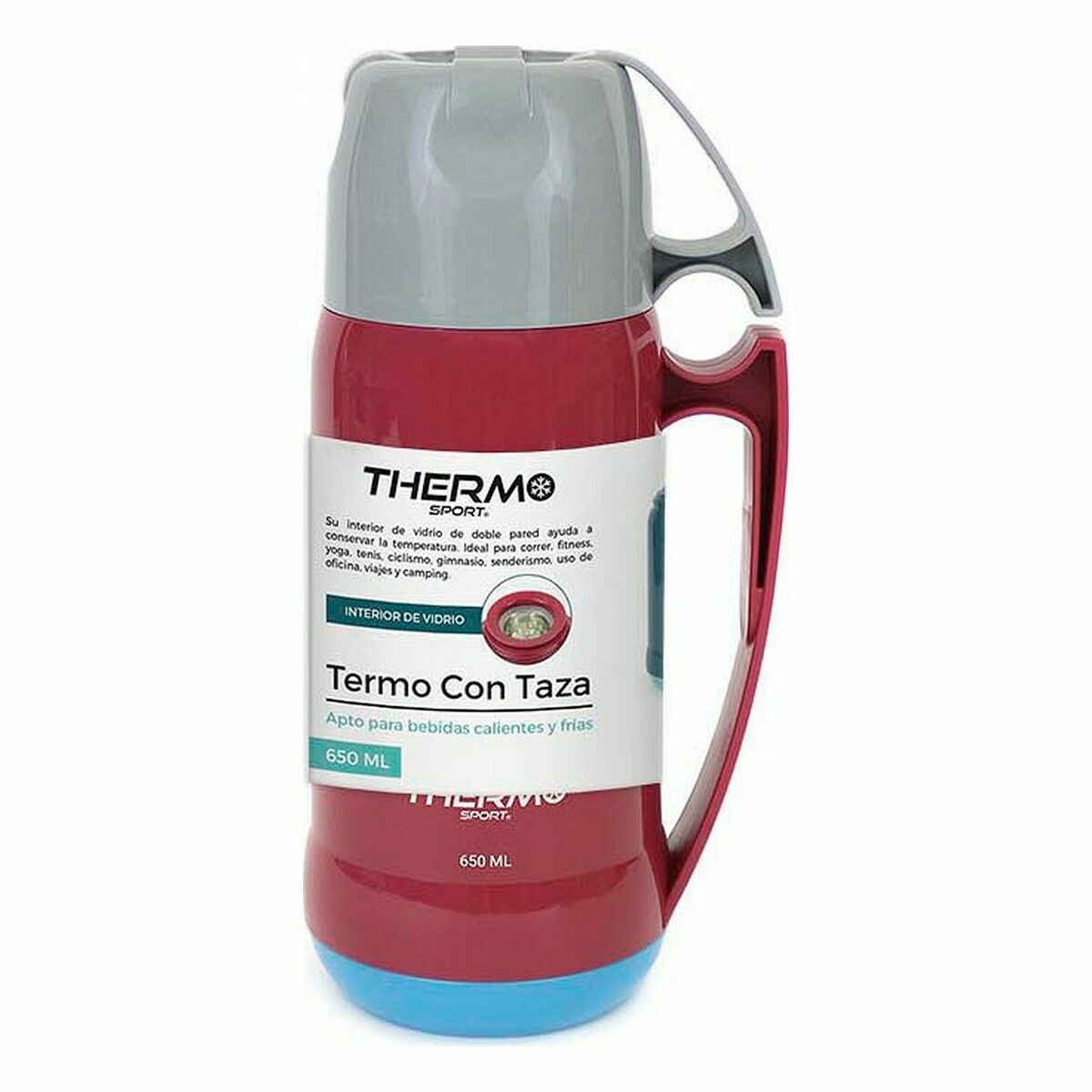 Resetermosflaska ThermoSport 650 ml Plast - 2