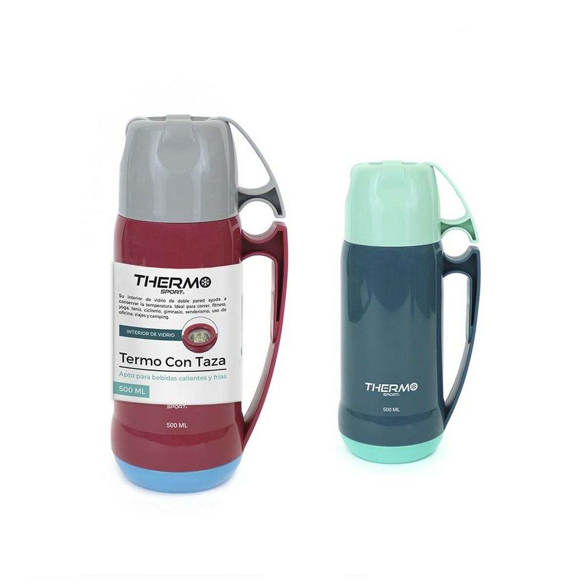 Resetermosflaska ThermoSport 500 ml Plast - 2