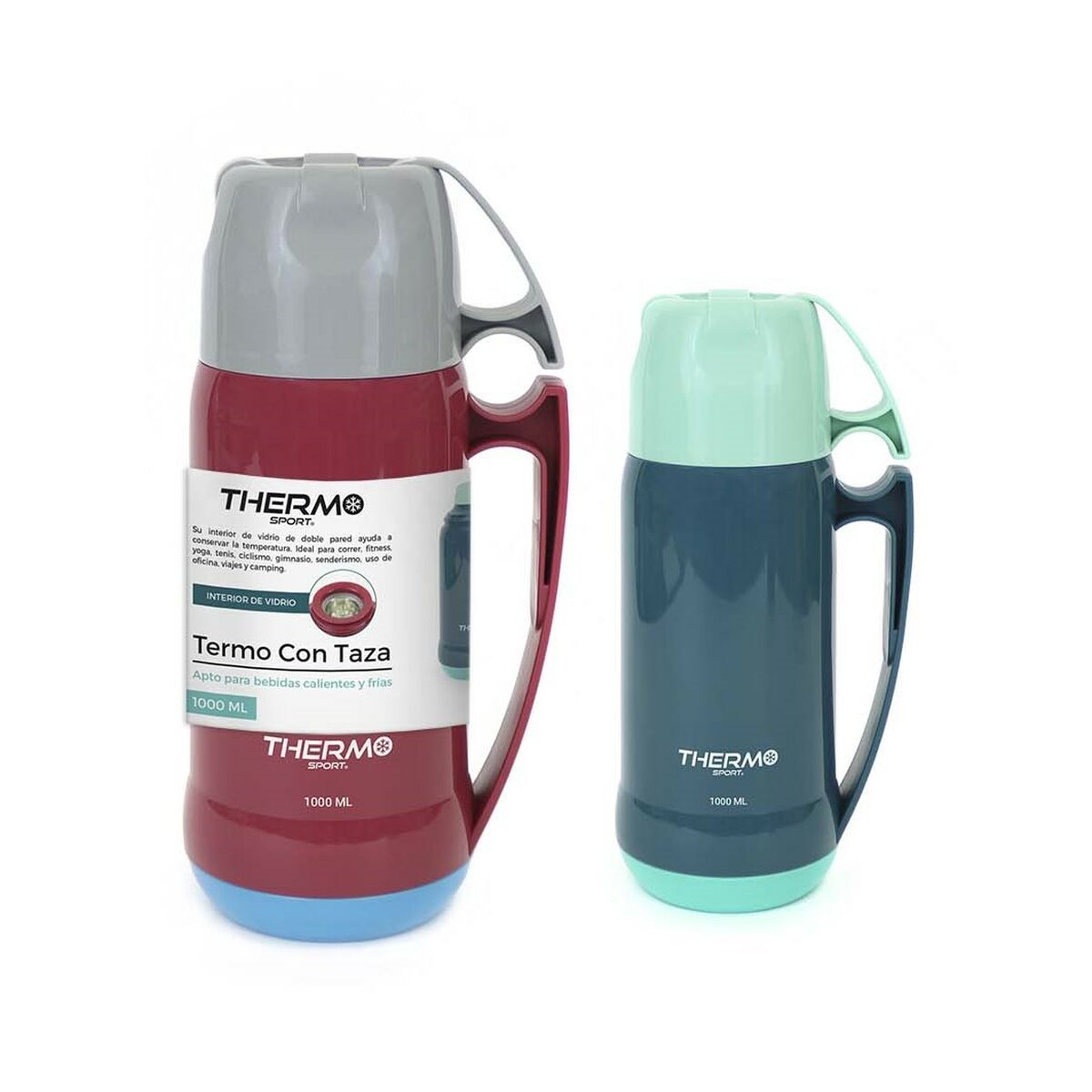 Resetermosflaska ThermoSport 1 L Plast