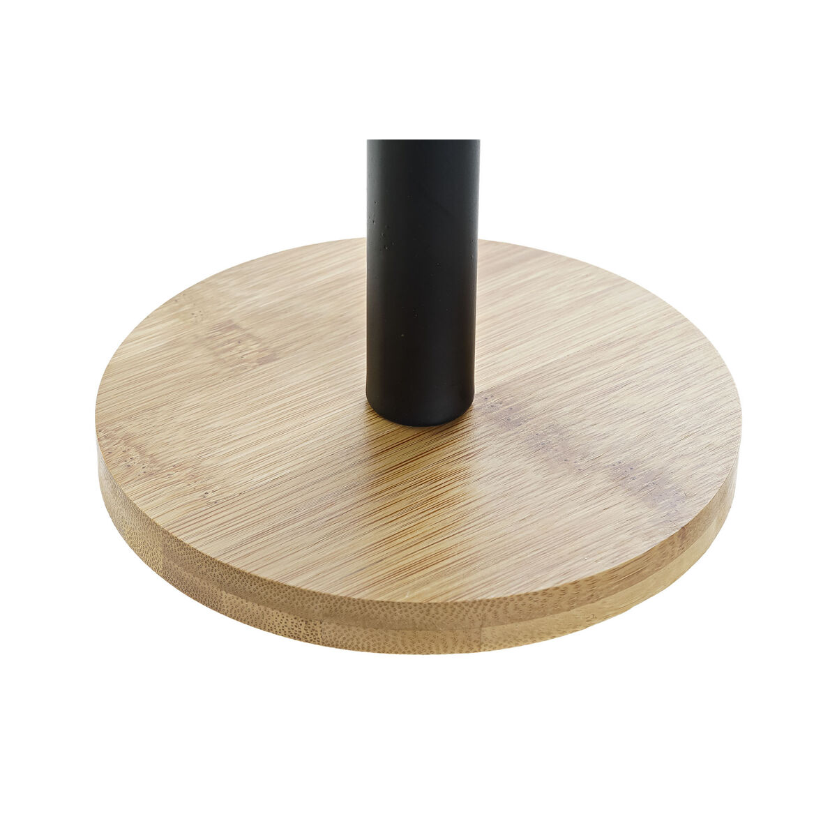 Hushållspappershållare DKD Home Decor Svart Naturell Bambu Rostfritt stål 15 x 15 x 34 cm - 3