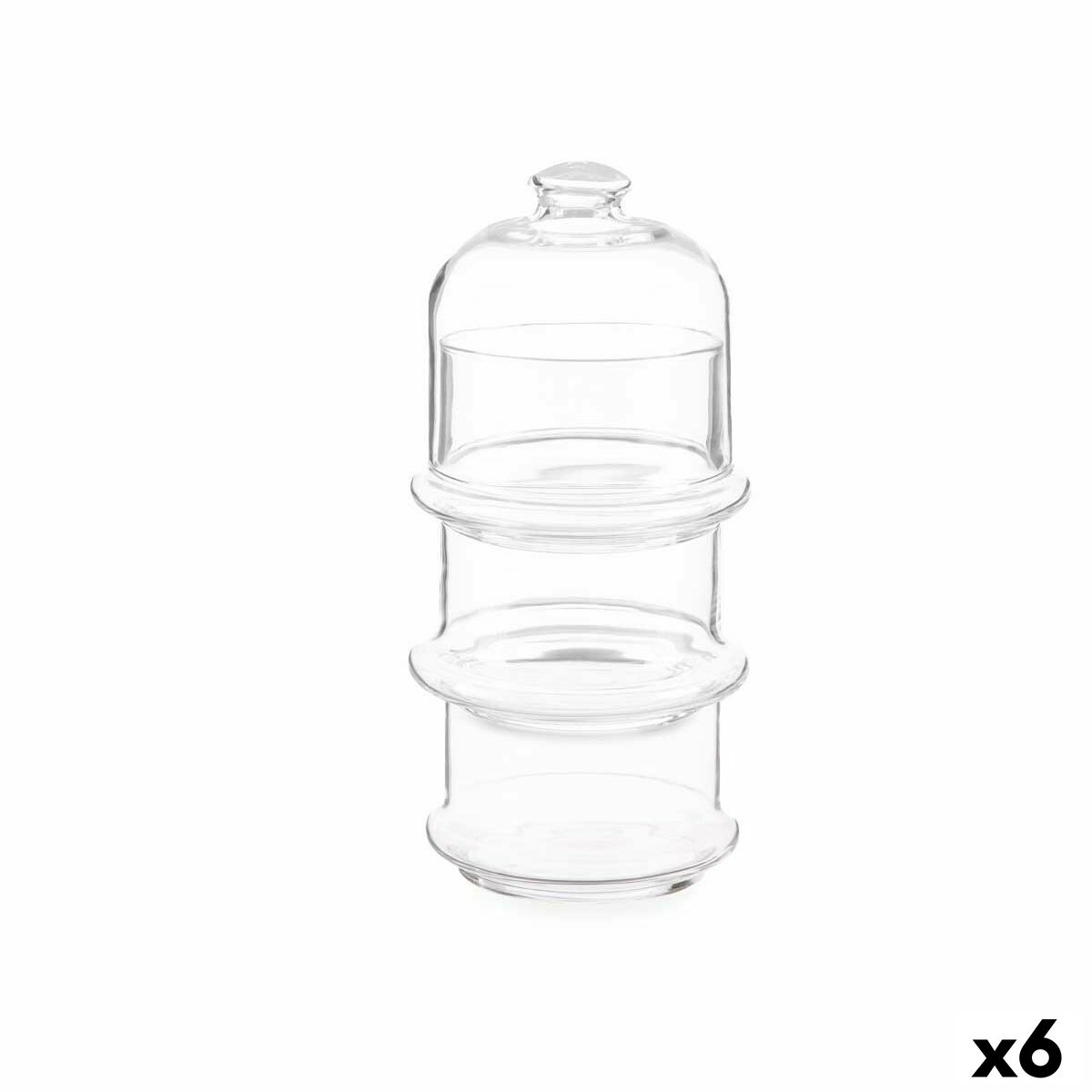 Burk Patisserie Choklad Transparent Glas 10 x 25 x 10 cm (6 antal)