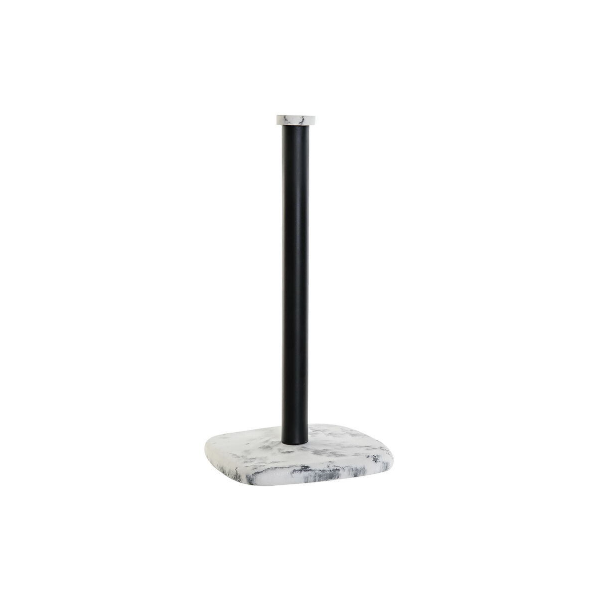 Hushållspappershållare DKD Home Decor Vit Svart Metall Harts 16 x 16 x 32,5 cm
