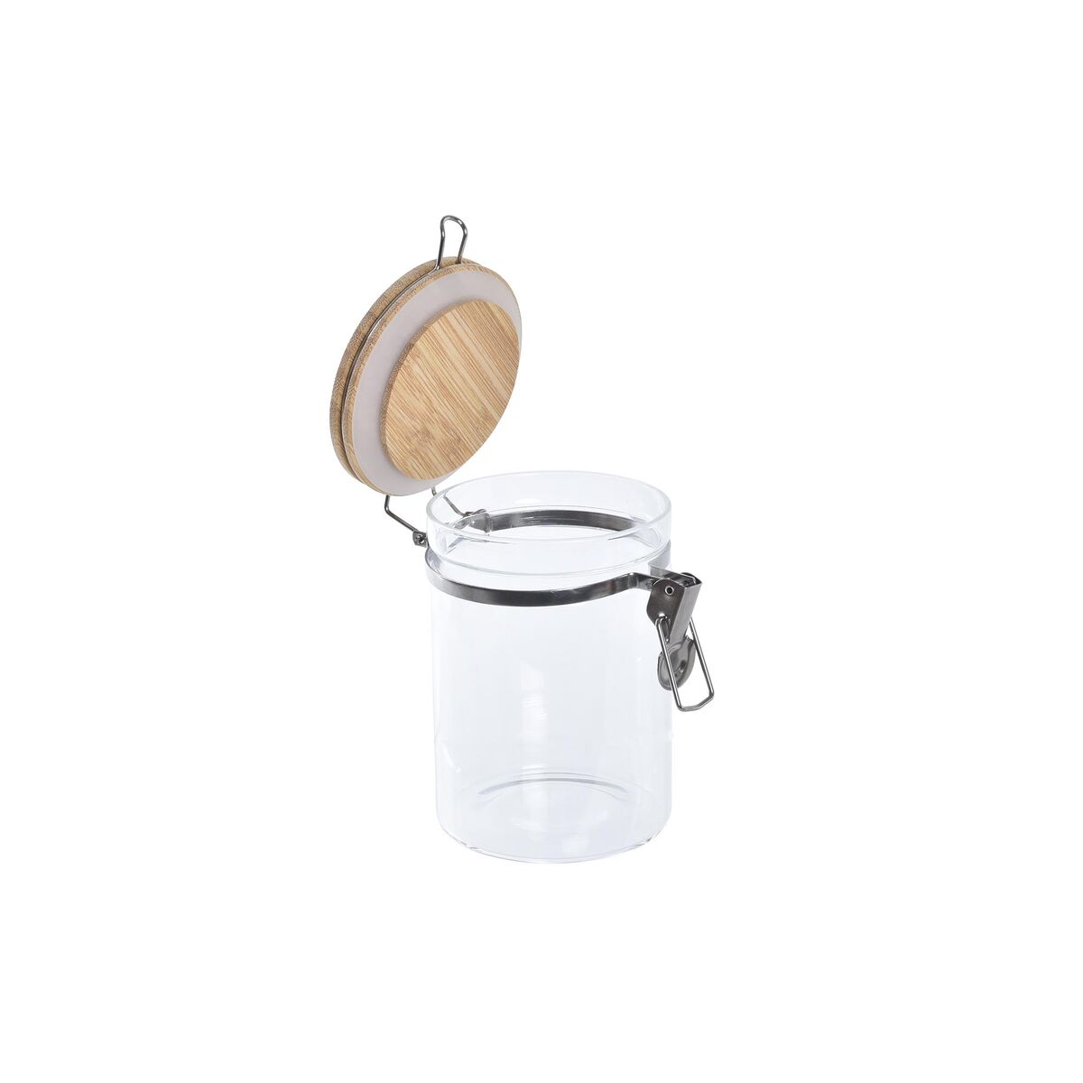 Uppsättning med 3 Burkar DKD Home Decor Transparent Naturell 14 x 10 x 26,3 cm - 4