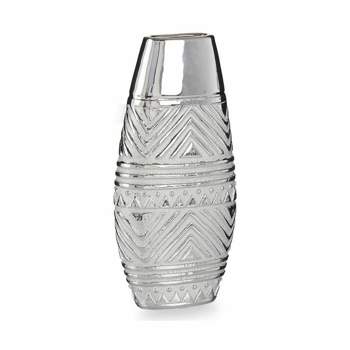Vas bredd Silvrig Keramik 7 x 29,5 x 14 cm (6 antal) - 2