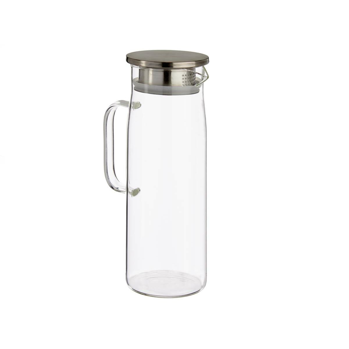 Krus med Skruvlock och Doserare Transparent Rostfritt stål 1,2 L (6 antal) - 2