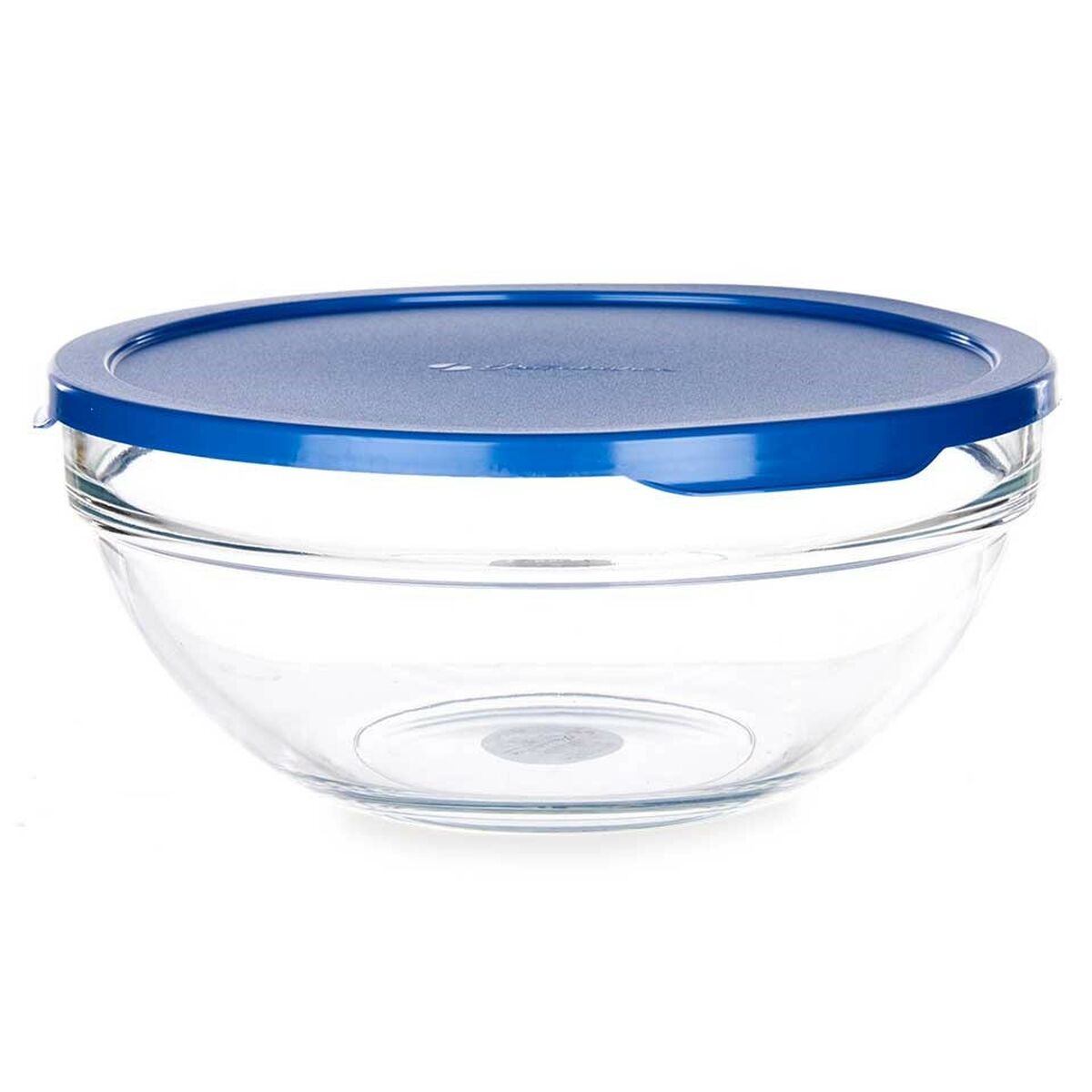 Rund matlåda med lock Chefs Blå 1,7 L 20,5 x 9 x 20,5 cm (4 antal) - 2