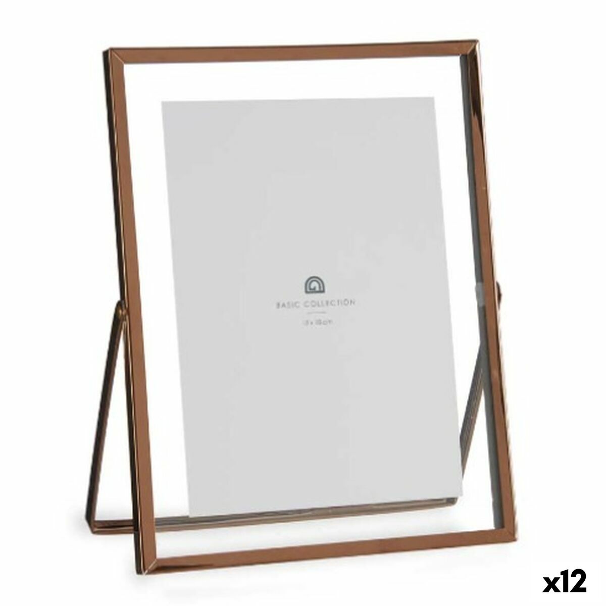Fotoram Koppar Metall Glas Plast 18,5 x 1 x 23 cm (12 antal)