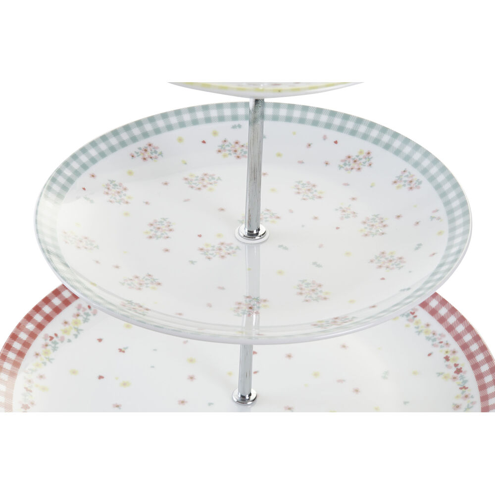 Fruktskål DKD Home Decor Multicolour Metall Porslin 27 x 27 x 34 cm - 6