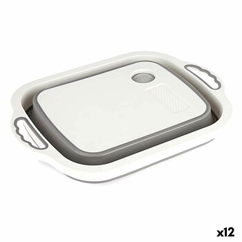 Skärbräda Sil Vit Grå Plast Termoplast 29,8 x 5 x 40 cm (12 antal)