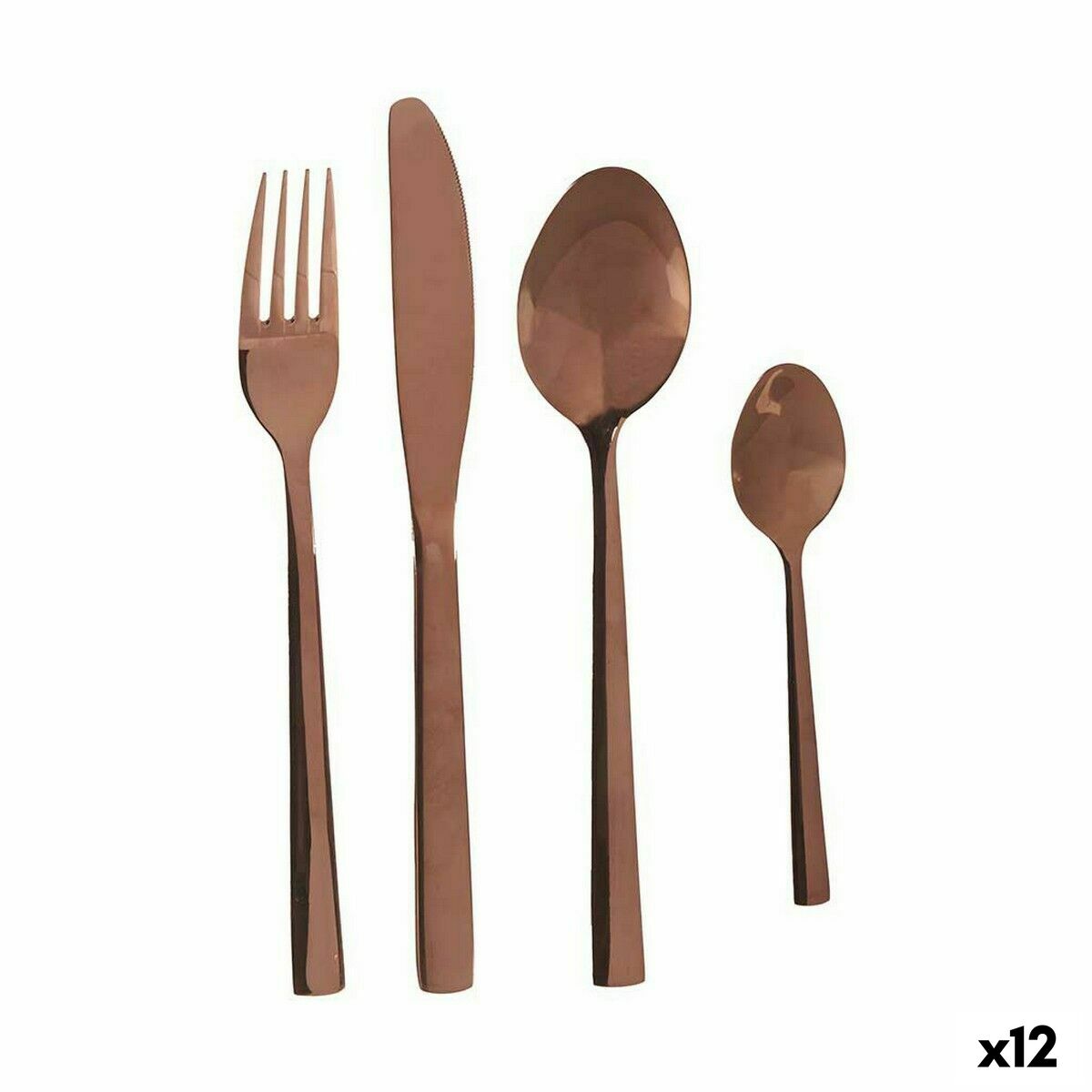 Bestickset Roséguld Rostfritt stål (12 antal)