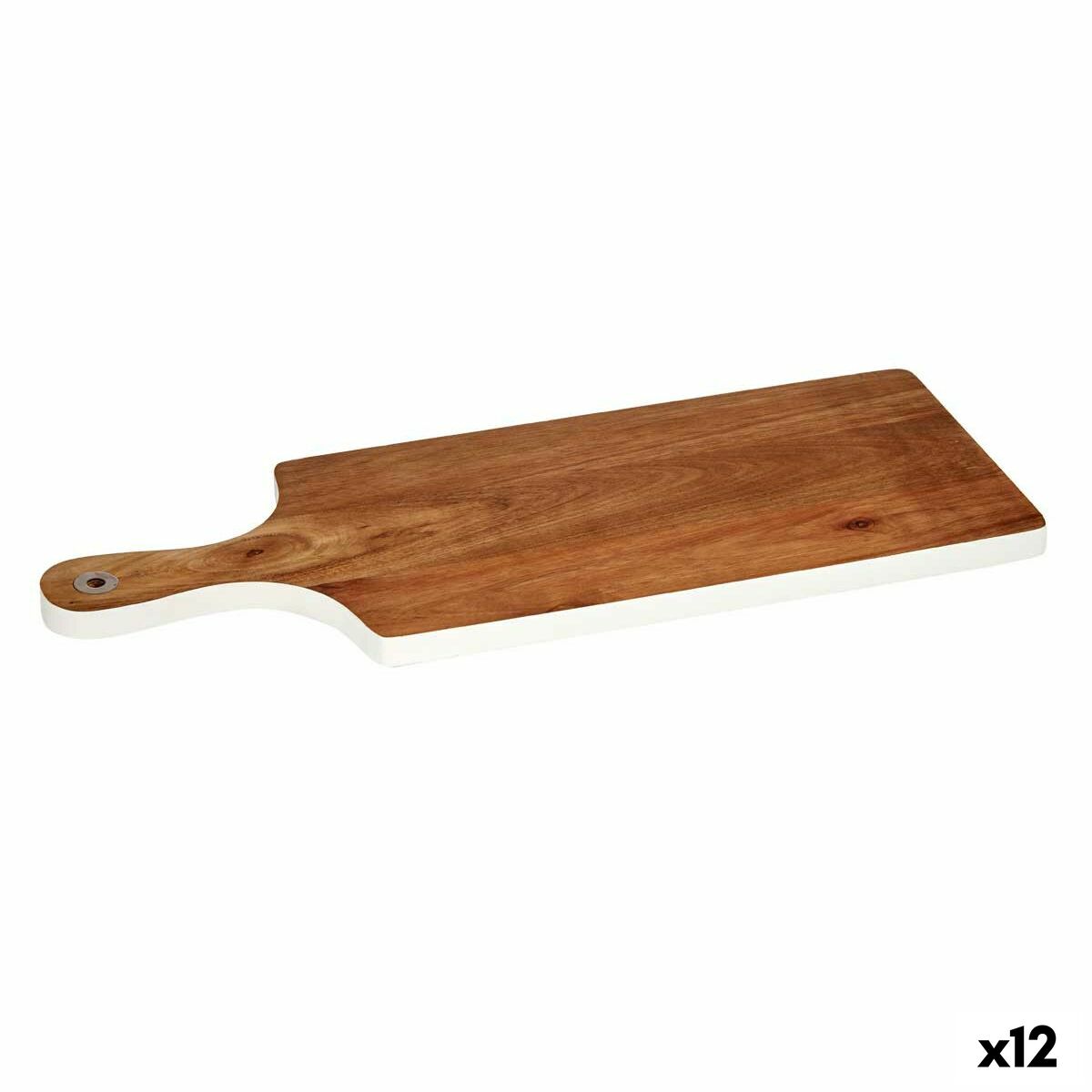 Skärbräda Vit Akaciaträ 17,3 x 1,5 x 44,8 cm (12 antal)