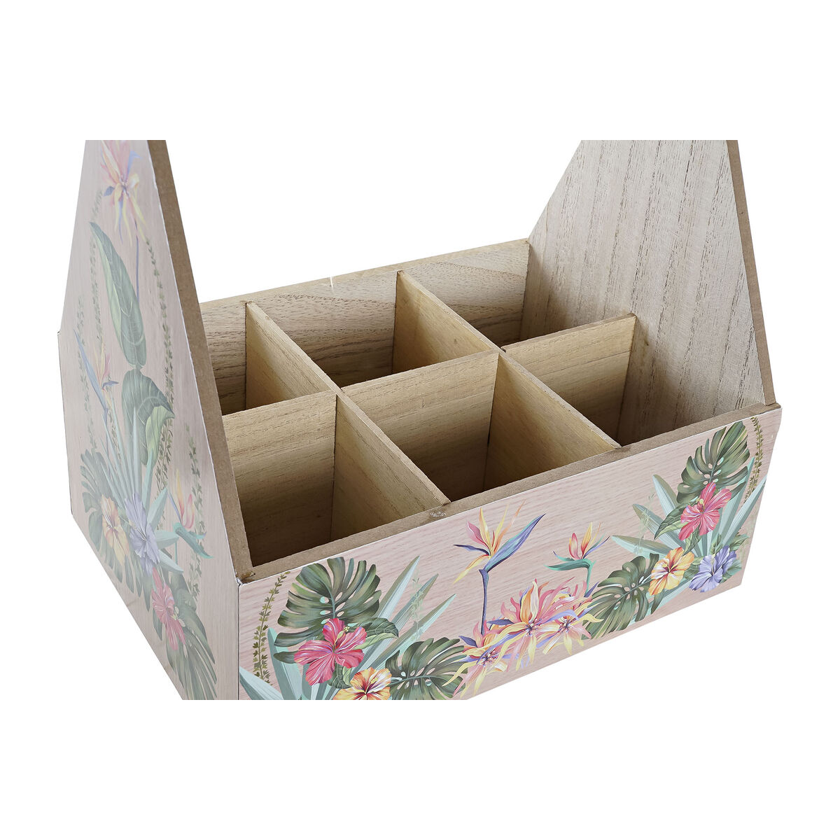 Flaskställ DKD Home Decor Multicolour Trä MDF 24 x 16,5 x 25 cm (2 antal) - 3
