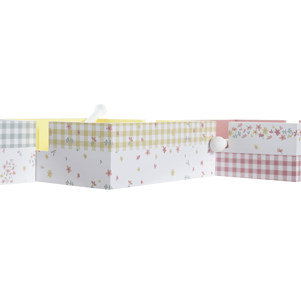 Servetthållare DKD Home Decor Vichy Sweet Metall Trä MDF 22 x 18 x 6 cm - 3