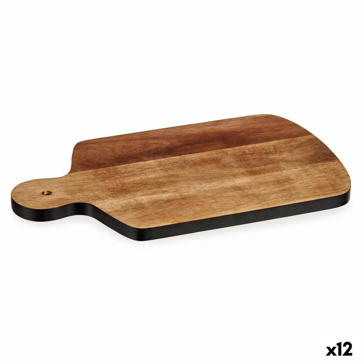 Skärbräda Svart Akaciaträ 21,5 x 1,5 x 33,5 cm (12 antal)